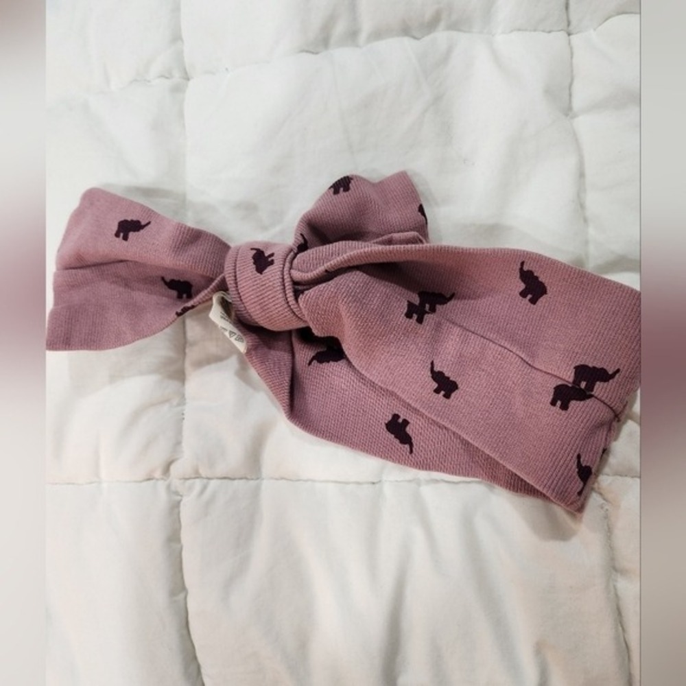 Kate Quinn Elephant Print Headband - Mauve Kids - Picture 1 of 4